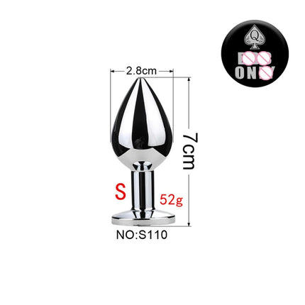 Spades Q Metal Anal Plug Fetish Butt Plug Fantasy Adult Game Prostate Massage Masturbator Anal SM Stimulation Adult Sex Toys 18+