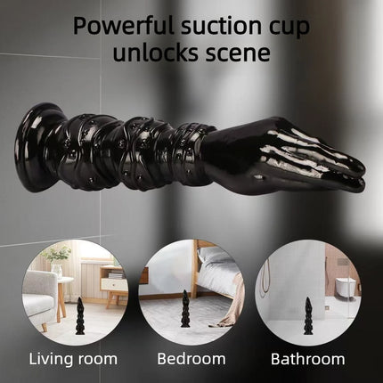2026 New Huge Simulation Hand Fist Dildo Anal Plug Female Male Gay Hand Touching G-spot Vaginal Anal Dilator Sucker Sex Toy