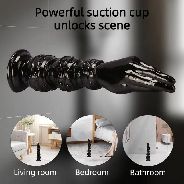 2026 New Huge Simulation Hand Fist Dildo Anal Plug Female Male Gay Hand Touching G-spot Vaginal Anal Dilator Sucker Sex Toy