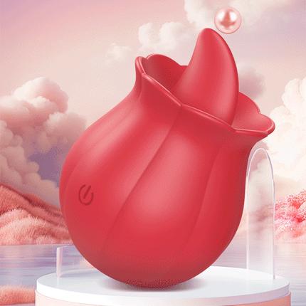 Powerful Tongue Licking Vibrator for Women Clitoris Stimulator Female Nipples Massager Clit Vibrating Rose Sex Toys for Couples