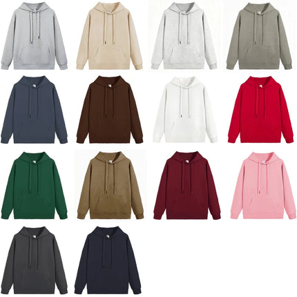 High Quality Custom Hoodie Cotton Sweatshirt Print Embroidery Brand Logo Text Photo Design Men Women Famliy Team Clothing 300g