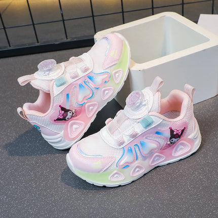 Childrens Sports Shoes Girls Cute Patterns Fashion Daily Casual Walking Shoes Lightweight Comfortable Soft Soled Jogging Shoes