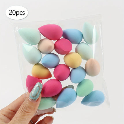 20/50/100PCS Mini Makeup Sponges - Latex-Free, Water-Activated Blenders for Foundation/BB Cream/Concealer, Precision Eye