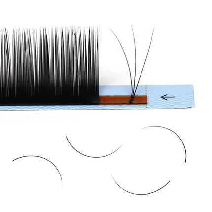 RUJADE J/B/C/CC/D/DD/L/LU/M/N/LC/LD/L+ Curl False Eyelash All Size Bottom/Lower/Long Mink Eyebrow Individual Lashes Extensions