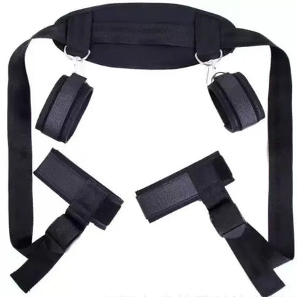 Female Handcuff Neck Collar Wrist Mouth Gag Strap Fetish SM Sex Toys Woman Couples Bdsm Bondage Set Restraint Adult Game Product