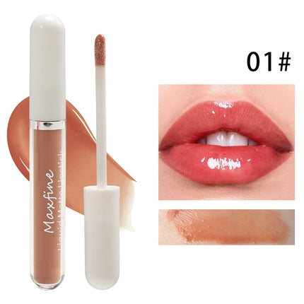 Water gloss mirror lip gloss moisturizing application without showing lip lines versatile for daily use