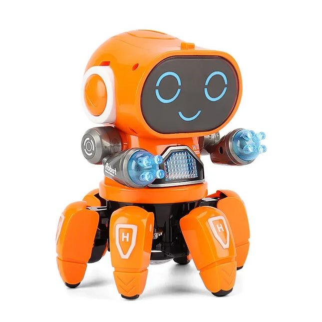 Kids Music Educational Toy Glow Electric Pet Cute LED Light Musical Dancing Robot Baby Learn To Climb Toy Children Birthday Gift