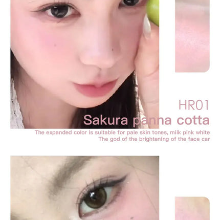 Liquid Blusher Tanned Jello Color Pink Rendering Moisturizing Longlasting Beauty Expands Contracts Cheek Face Blush Makeup