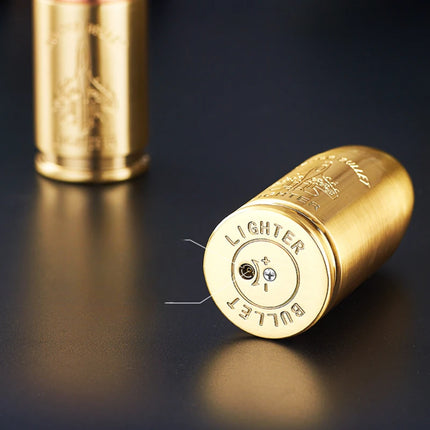 Metal Creative Bullet Sculpture Windproof Double Jet Flame Gas Torch Lighter Decoration Collection Cigar Lighters Gifts For Men