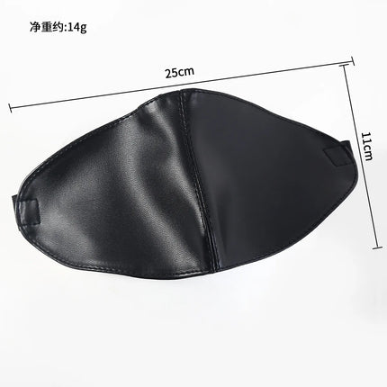 Black PU Leather Sex Eye Mask Cover Nose Large Area Sex Mask BDSM Accessoire Bdsm Bondage Restraints Sex Toys for Women Couples