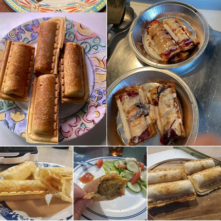 800W Sausage Roll Maker Household Multi Rolls Pies Desserts HotDog Bread Maker Non-Stick Breakfast Machine for Kids Party