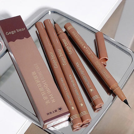 GEGE BEAR Precision Tip Fast Driving Quick Draw Liquid Eyeliner Pen Daily Use Waterproof Smudge Proof Long Last Eyeliner Pencil