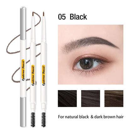 Kemelo Eyebrow Pencil Very Fine Waterproof, Sweat Proof Lasting Without Decolorization Makeup Artist Special Root Clear