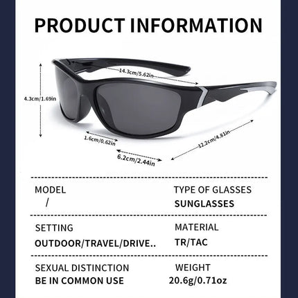 Okum fashion polarized glasses UV400, anti-UV, anti-glare, for strong light, suitable for cycling, driving, fishing, etc.