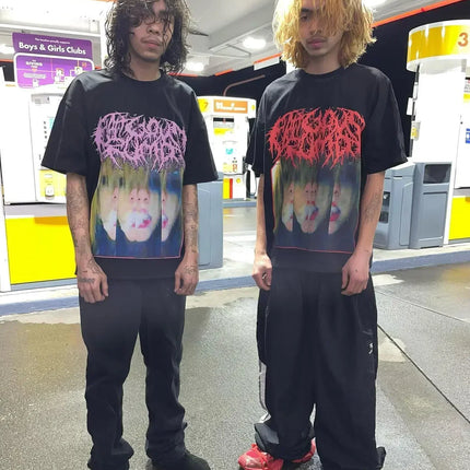 Vintage Sounds Collection Graphic T Shirts Goth Style Streetwear Harajuku Short Sleeve Y2k Tops Polo t shirt for men clothing