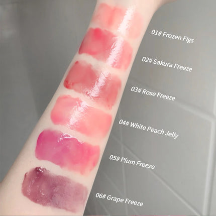 Gege Bear Hydrating Tinted Lip Essence — Moisturizing Water-Gloss Finish, Korean-Style Youthful and Flawless Look Lip Balm
