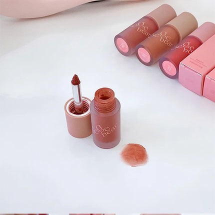 Gege Bear Smooth Multi-purpose Cream Expansion Color Blush Not Easy to Fade Nude Matte Velvet Lip Glaze