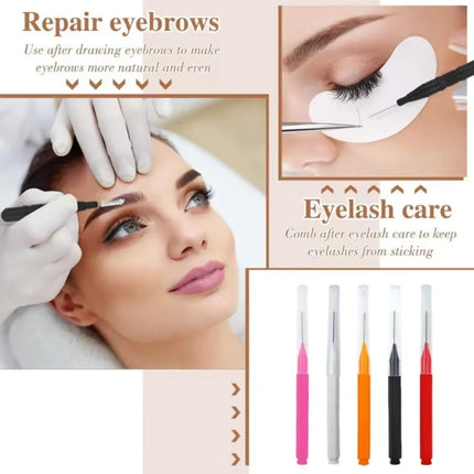Mini Eyebrow Brush Set - 80/100PCS Disposable Bendable Brow Lifting Brush Micro Eyelash Applicators for Grooming Tools