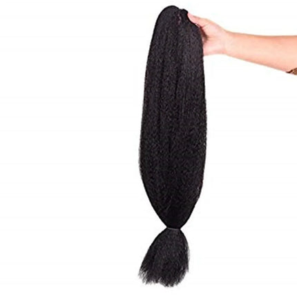 48inch 80g Jumbo Black Kanekalon Braiding Hair Extensions Synthetic Fiber for Twist Wholesale Sale