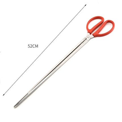Durable Seafood Hand Tool Stable  Multifunction Stainless Steel Crab Tongs Eels Clip Long Handle Kitchen Anti Slip