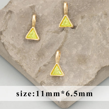GUFEATHER,6pcs/lot,MH24,jewelry accessories,18k gold rhodium plated,copper,zircons,hand made,charms,diy pendants,jewelry making