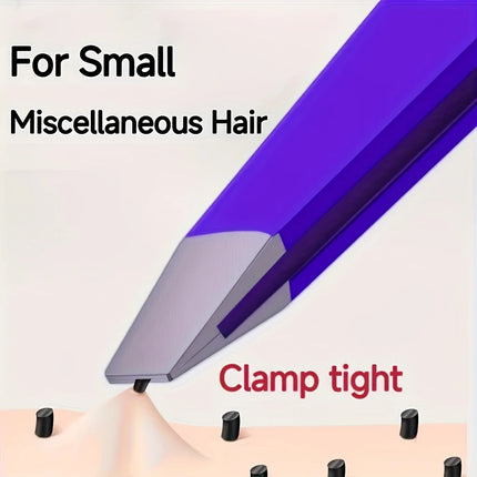 Professional Stainless Steel Tweezers Set for Eyebrow Eyelid & Facial Hair Removal Heavy-Duty Oblique Pointed Tip with Anti Slip