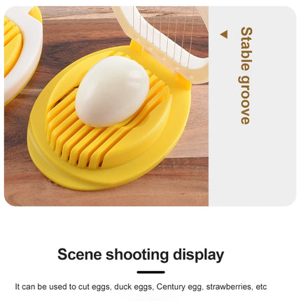 1pc Stainless Steel Multi-purpose Egg Cutter Light and Convenient Creative Egg Slicer Egg Divider Kitchen Accessory