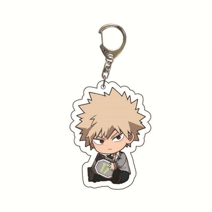 Anime Acrylic Keychain My Hero Academia Cartoon Character Pendant Suitable for Bags and Keys cosplay gifts Perfect Gift for Fans