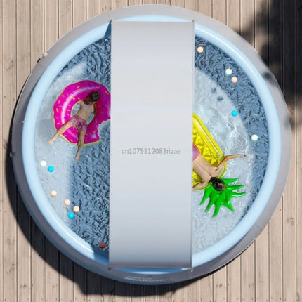 Summer Children Inflatable Toys Pool with Sunshade Tent Outdoor Water Party Inflatable Swimming Pool for Kids Adults No Air Pump