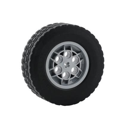 2PCS/4PCS/8PCS 62.4*20mm Cars Wheels Moc Building Blocks Tires + Wheels Technology Bricks Modified DIY Assembled Model Toy Parts
