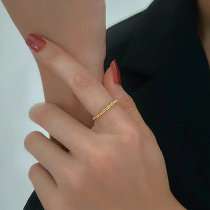 2mm Thin Stainless Steel Flexible Ring Wedding Band for Women Girl Size 5-10