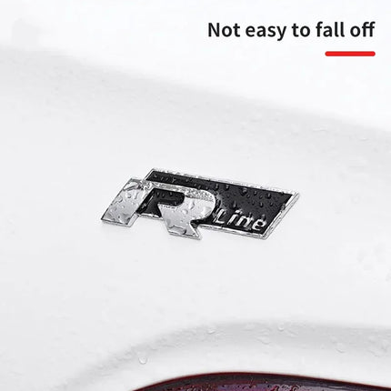 3D Metal R Logo Sticker Car Rear Trunk Body Emblem Sticker For VW Golf 5 6 7 MK7 MK6 Polo Jetta Scirocco Beetle Passat Tiguan