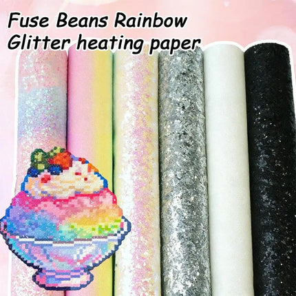 Pink Ironing Paper For Fuse Beads Heat Resistant Ironing Sheet Non Stick Reusable Perler Beads Accessories For DIY Craft Making