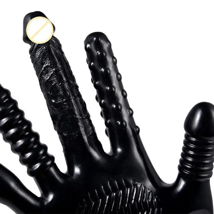 Five Fingers Masturbators Sex Gloves Female Vibrator Dildo G-Spot Clitoral Stimulator Erotic Products Vagina Massage Lesbian Toy