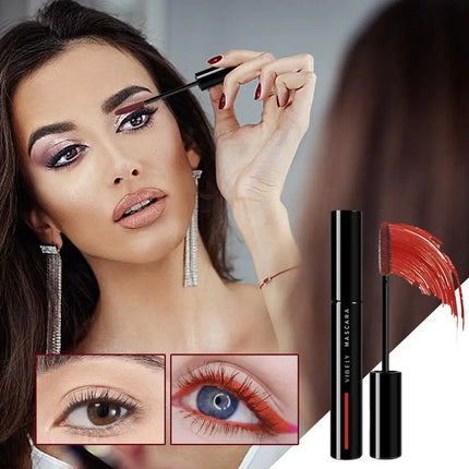 1pcs Colorful Mascara Curling Thicking Eyelashes Extension Waterproof Volumizing Blue Mascara Long Lasting Non-Smudge Cosmetic