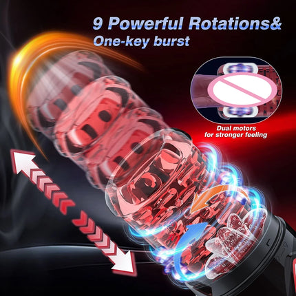 Automatic Male Rotate Mastubator Sucking Blowjob Machine Masturbation Cup Sex Toys Adult Goods for Men Masturbate Supplies