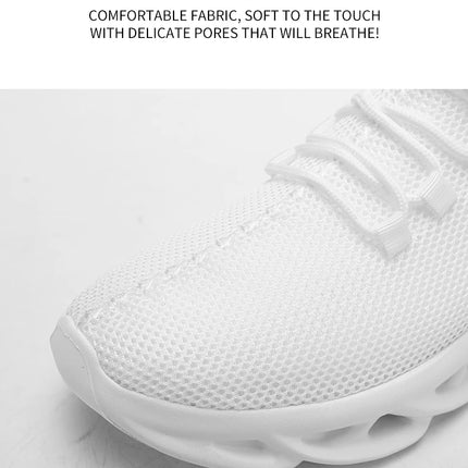 Summer Men Casual Sports Running Shoes Breathable Lightweight Sneakers Outdoor Mesh Black Athletic Jogging Tennis Walking Shoe