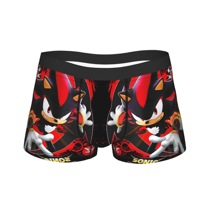 Shadowed Hedgehog Anime Cartoon Man Underwear  Boxer Briefs Shorts Panties Fashion Soft Underpants for Homme M-XXL