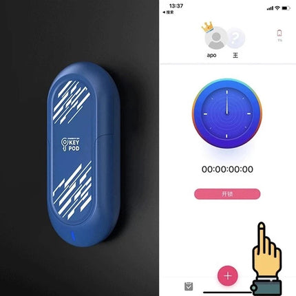 Intelligence Chastity Cage Men's Sm Conditioning Abstinence Plastic Penis Lock with Urethral Blockage Remote Control