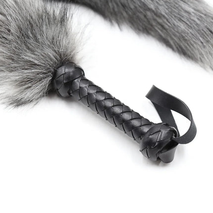 Sexy Fox Tail Whip Erotic Leather Whip Couple Flirting Spanking Fetish BDSM Bondage Slave Role Play Adult Games Sex Toys