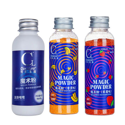 Cokelife Magic Lubricant Water-Soluble Lubricating Gel Magic Powder Lubricant Mix with Water Vaginal Lube Oil Anal Sex Grease