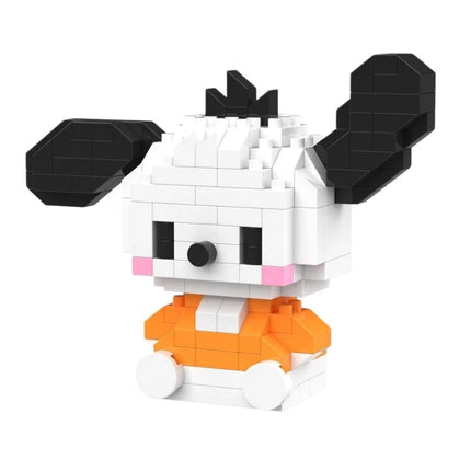 Sanrio Hello Kitty Kuromi My Melody Cinnamoroll Building Blocks Cartoon Figures Bricks Children's Assembly Toys Model Gift