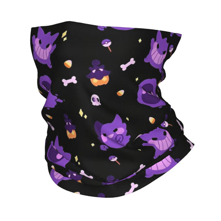 pokemoned Gengar Magic Scarf Merch Neck Gaiter  Bandana Summer Outdoor Sports Headband for Men Women Breathable