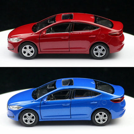 1/36 Hyundai Elantra Toy Car Model Welly Diecast Metal Alloy Vehicle Miniature Pull Back Collection Gift For Children Boys Kid