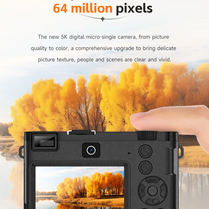 5K Professional Digital Camera Wide Angle Digital Zoom 64MP Camcorder Photography 3 Inch Screen Vlog Video Recorder WIFI Webcam