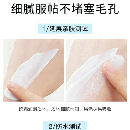Professional Lazy Face Foundation Cream Goat Milk Revitalizing Full Coverage Waterproof Makeup Base BrightenIng Cover Dark