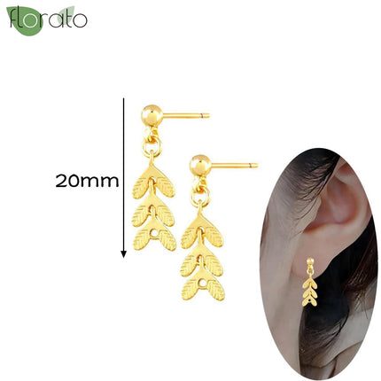 925 Silver Needle Fashion Heart Gold Color Stud Earrings for Women Exquisite Zircon Small Earrings Luxury Ear Piercing Jewelry
