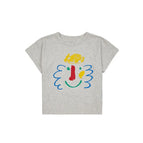 Grey smiley face / China Mainland / 10-11Y(146cm)