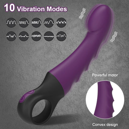 10 Vibrations Realistic Vibrator for Women Female G Spot Dildo Sex Toys Silicone Dildos Finger Vibrators Adult Products 18+