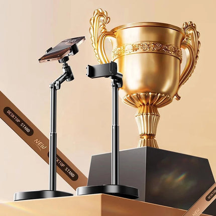 New Multi Functional 360 ° Adjustable Desktop Phone Stand Live Streaming Stand Video Recording Overhead Phone And Tablet Stand